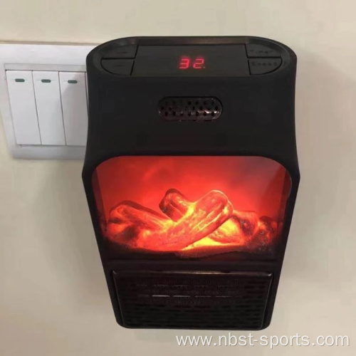 Wall-Outlet 3D Flame Quiet Portable Electric Ceramic Heaters